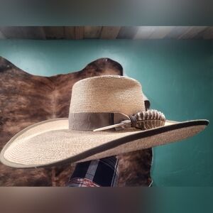 Sunbody Palm Leaf Cowboy Hat 7 1/8